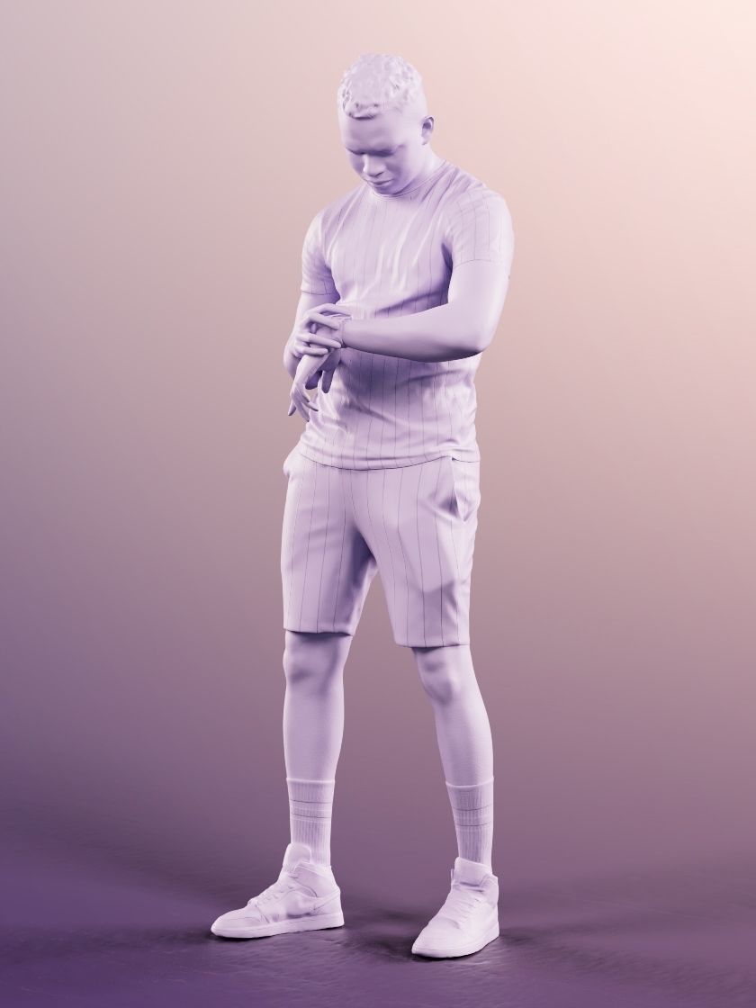 Danny 11734  - Sports Training Workout Race Stopwatch Pulse  3D model_5