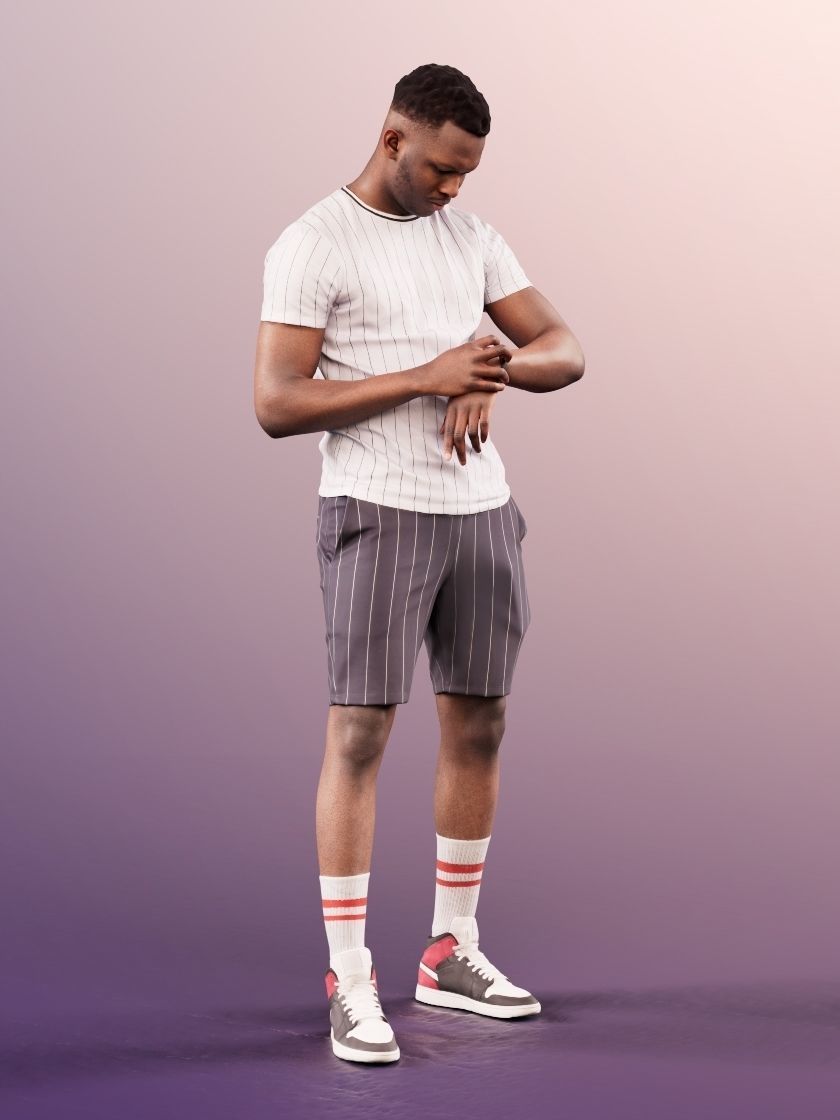 Danny 11734  - Sports Training Workout Race Stopwatch Pulse  3D model_2