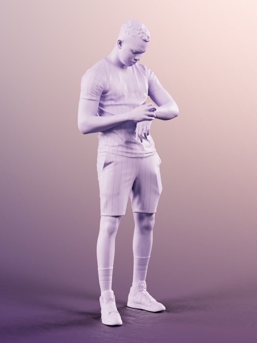 Danny 11734  - Sports Training Workout Race Stopwatch Pulse  3D model_4