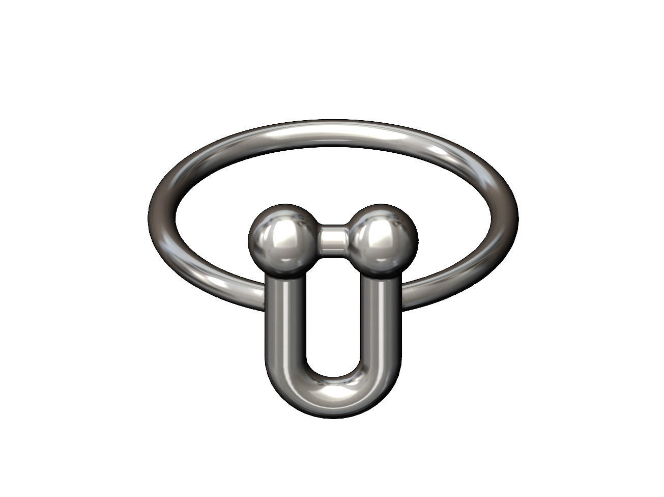 Hardware link band US sizes 5to9 3D print model_9