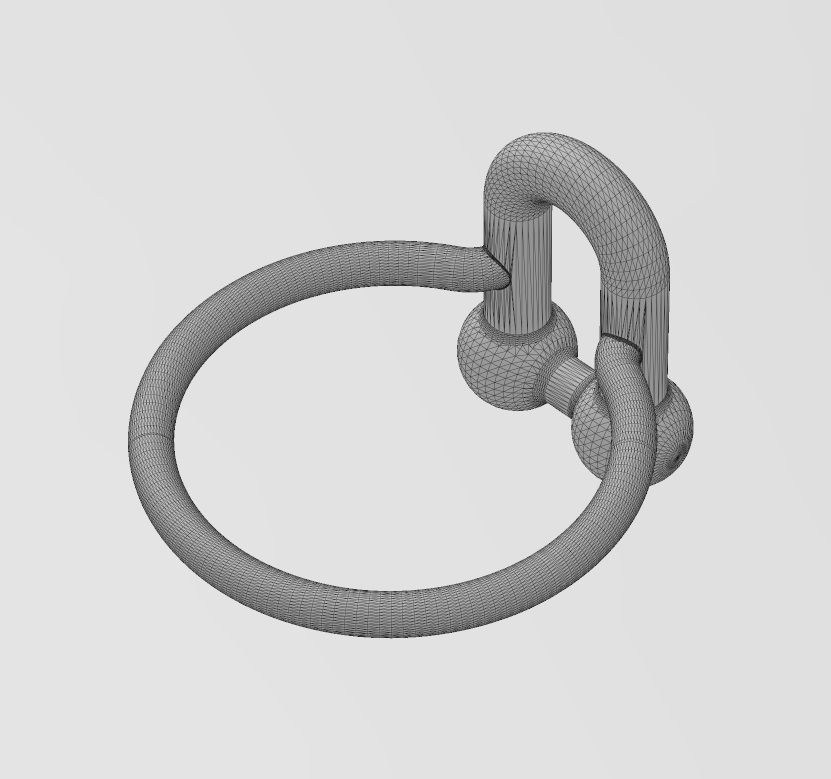Hardware link band US sizes 5to9 3D print model_19