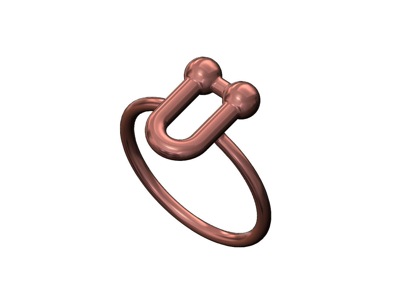 Hardware link band US sizes 5to9 3D print model_8