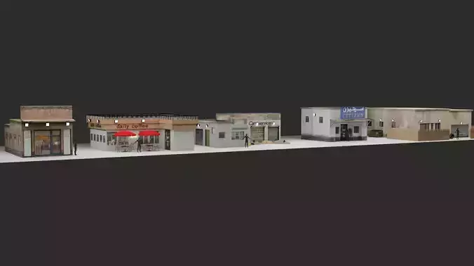 Game ready 5 buildings building