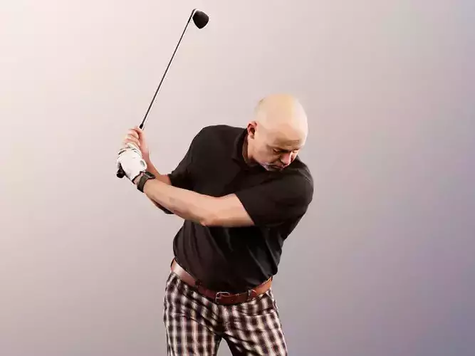 Ralph 11801 - Golfer Golfplayer With Caddy  3D model
