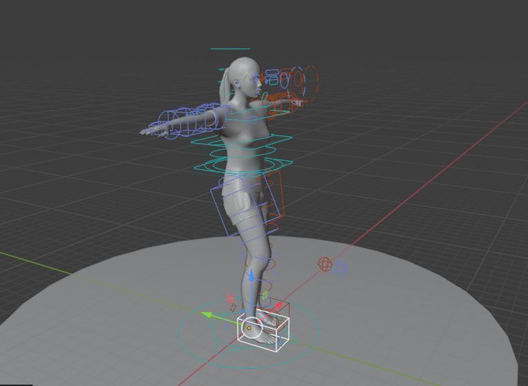 fully rigged character 3D model_1