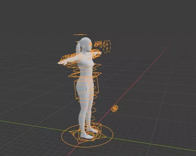 fully rigged character 3D model_0