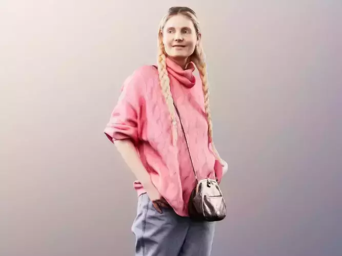 Kate 11861 - Young Sweet Girl Bangs Pullover Shopping Bag Purse