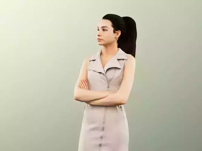 Aylin 11892 - Woman Young Pretty Standing Short Dress