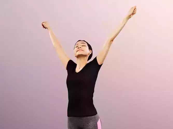 Aylin 11895 - Sport Woman Feel Good Victory Pose