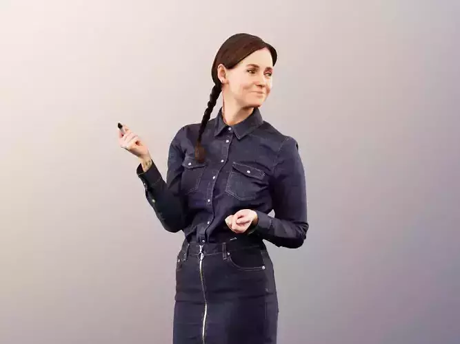 Rachel 11911 - woman jumpsuit office with tattoos