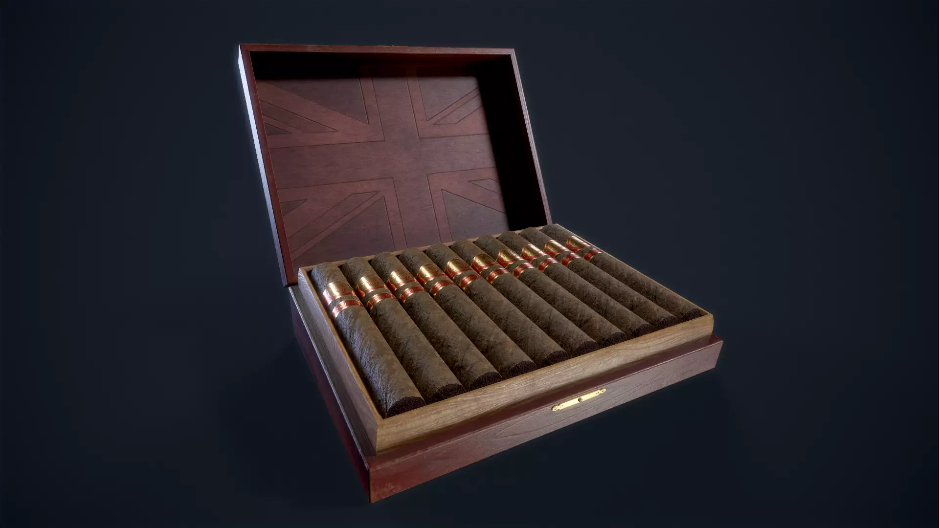Churchill Cigar Box 3D model