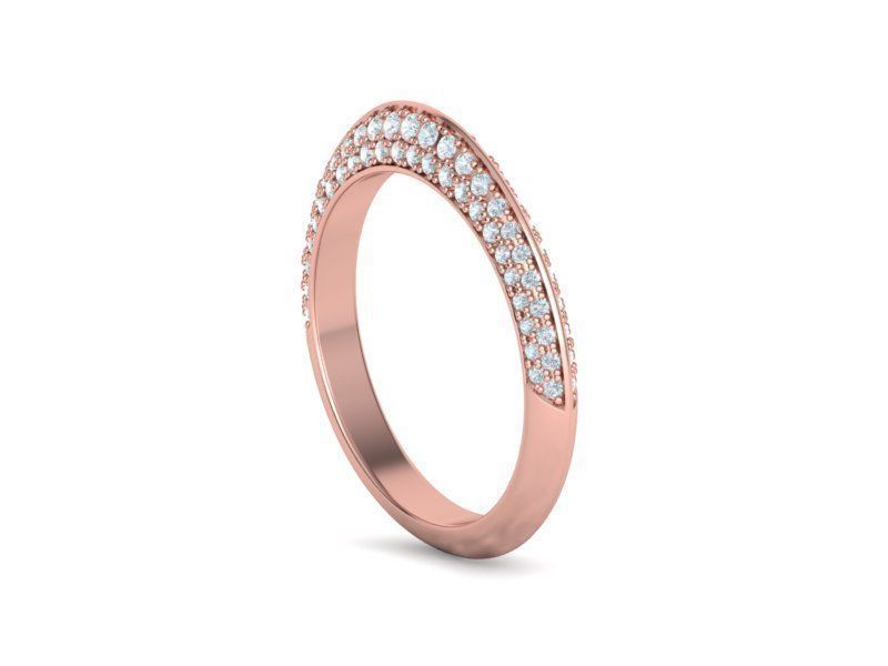 Match Wedding Ring Diamond Wedding Band 3dmodel 3D print model_10