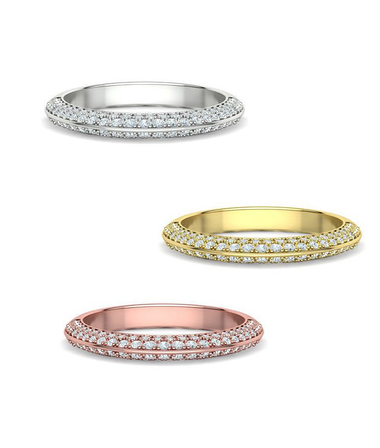 Match Wedding Ring Diamond Wedding Band 3dmodel 3D print model_24