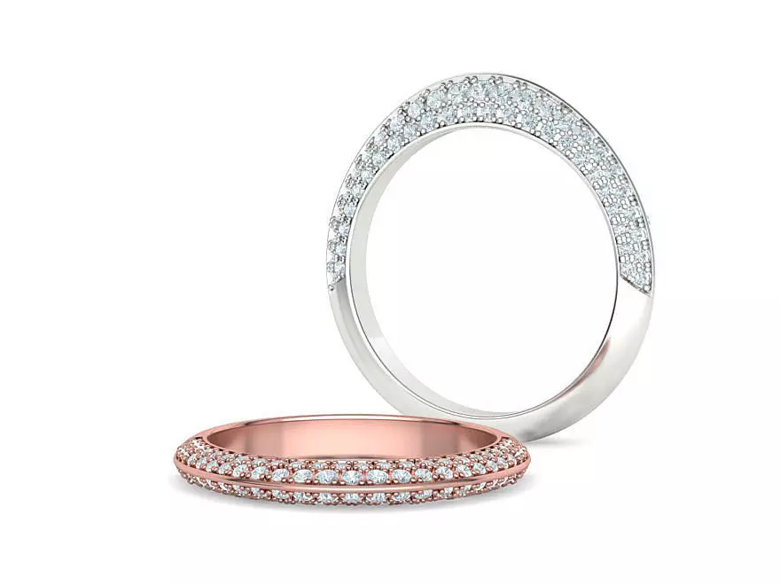 Match Wedding Ring Diamond Wedding Band 3dmodel 3D print model_0