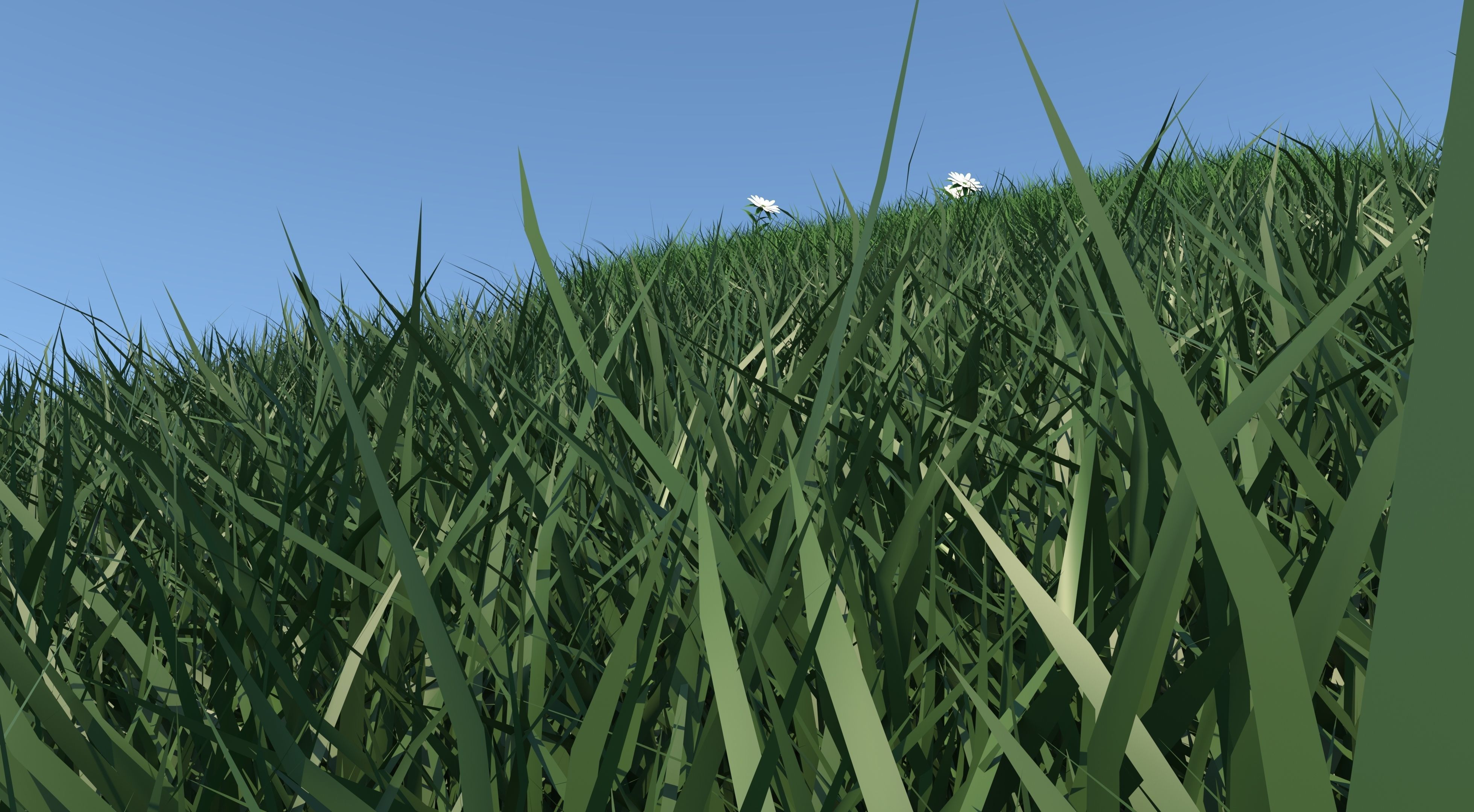 Grass Collection five squares 3D model_16