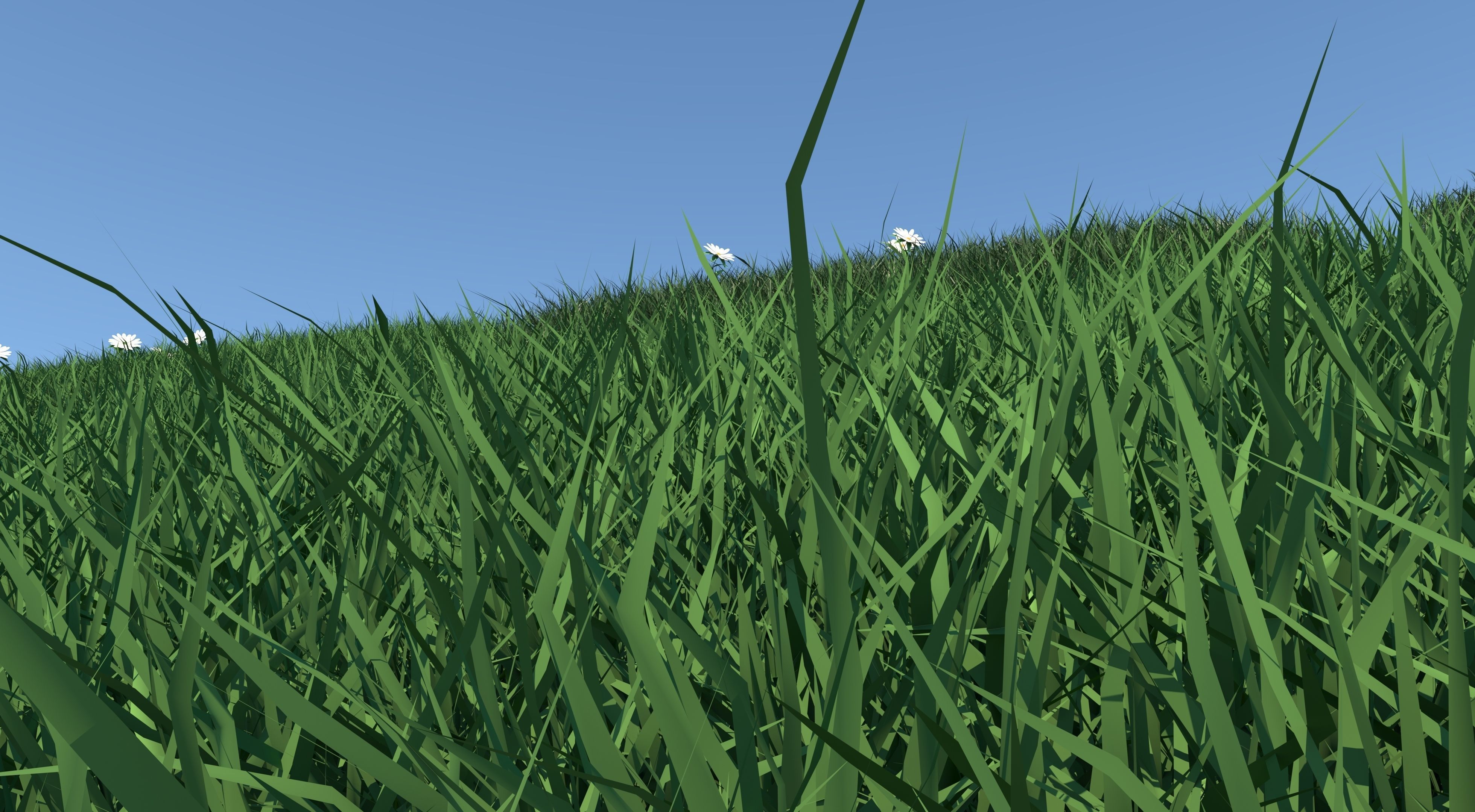 Grass Collection five squares 3D model_14