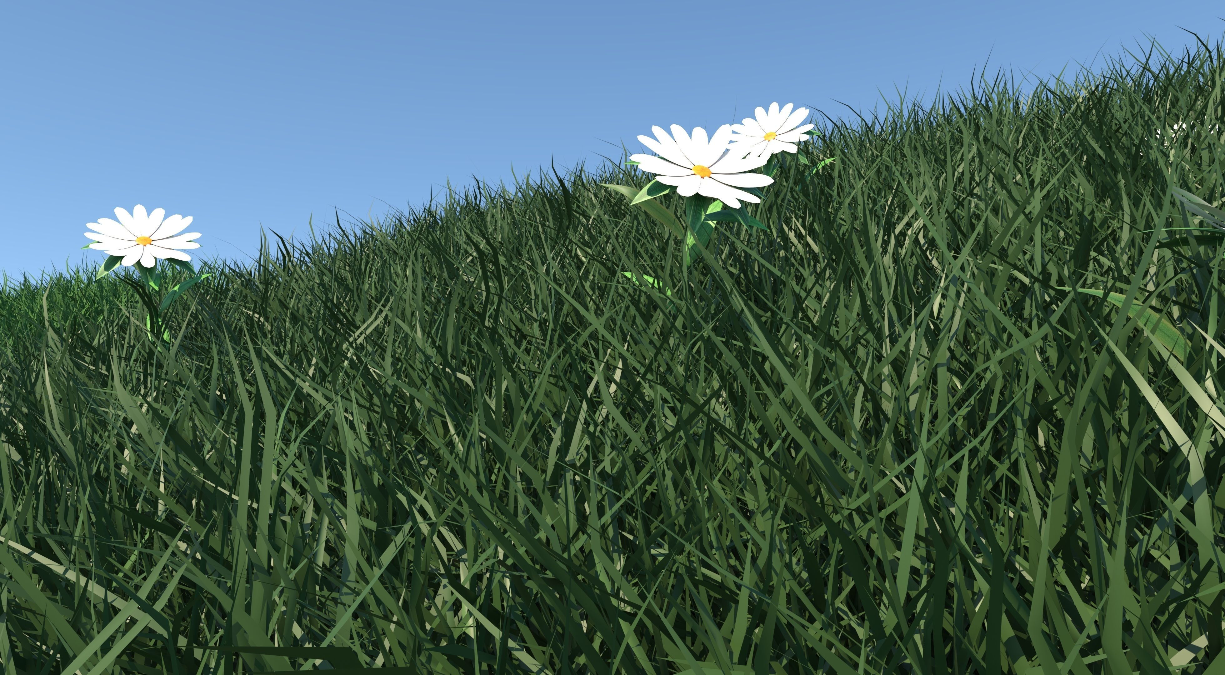 Grass Collection five squares 3D model_15