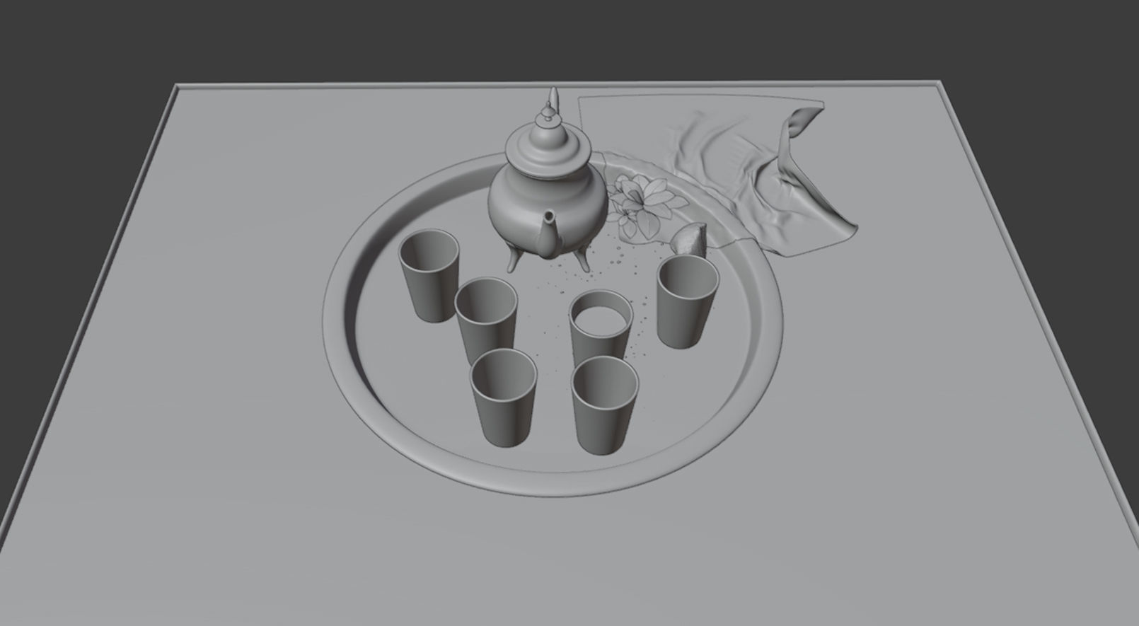 Teapot moroccan 3D model_4