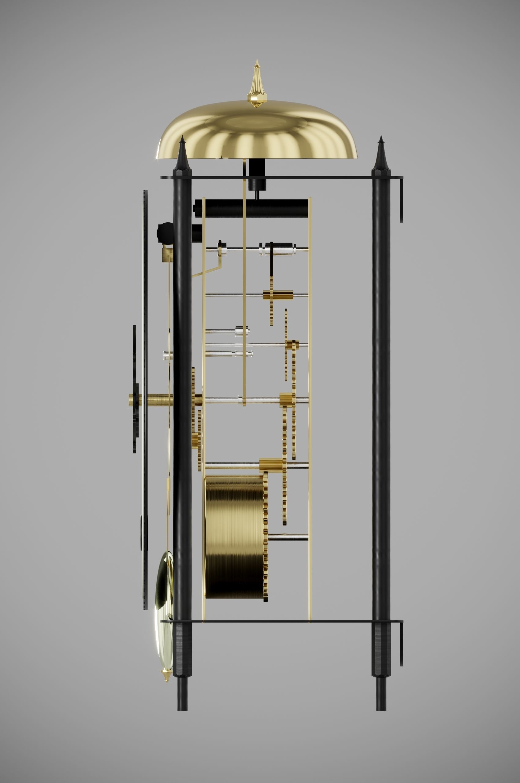 Hermle Bonn Table Clock 3D model_6