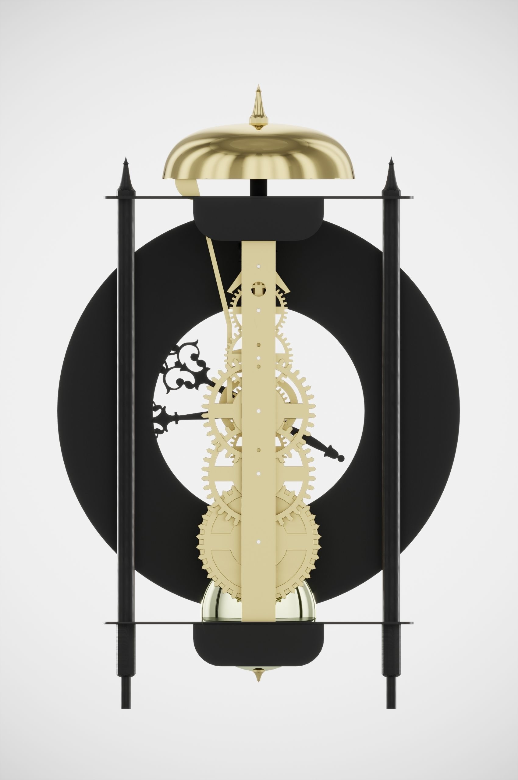 Hermle Bonn Table Clock 3D model_8