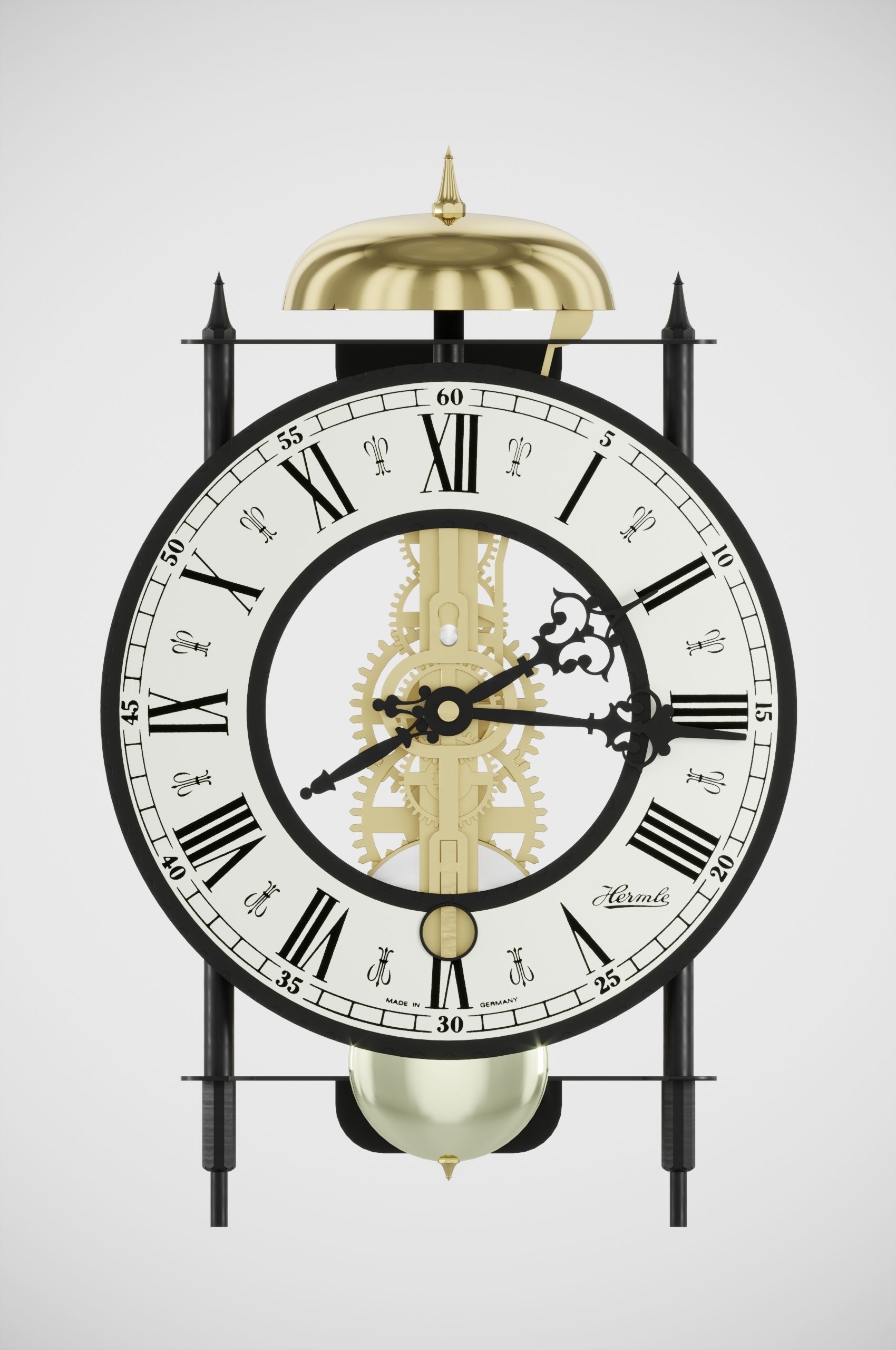 Hermle Bonn Table Clock 3D model_4