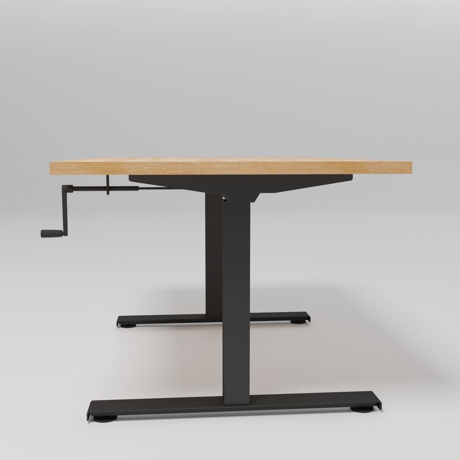 OGI DRIVE - Rectangular manual workstation desk - Free 3D model_2