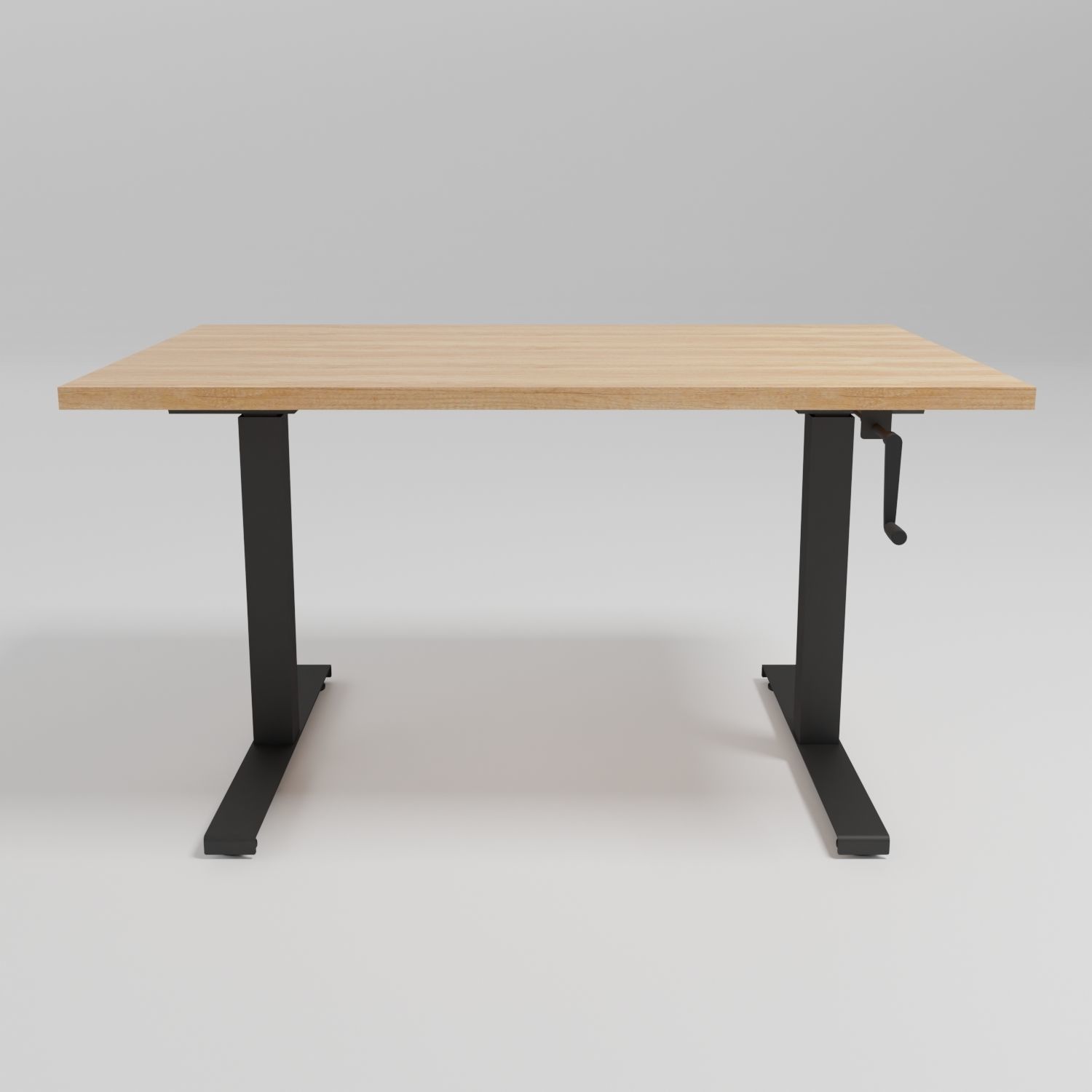 OGI DRIVE - Rectangular manual workstation desk - Free 3D model_1