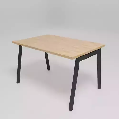 OGI M - Rectangular melamine-faced chipboard workstation desk -