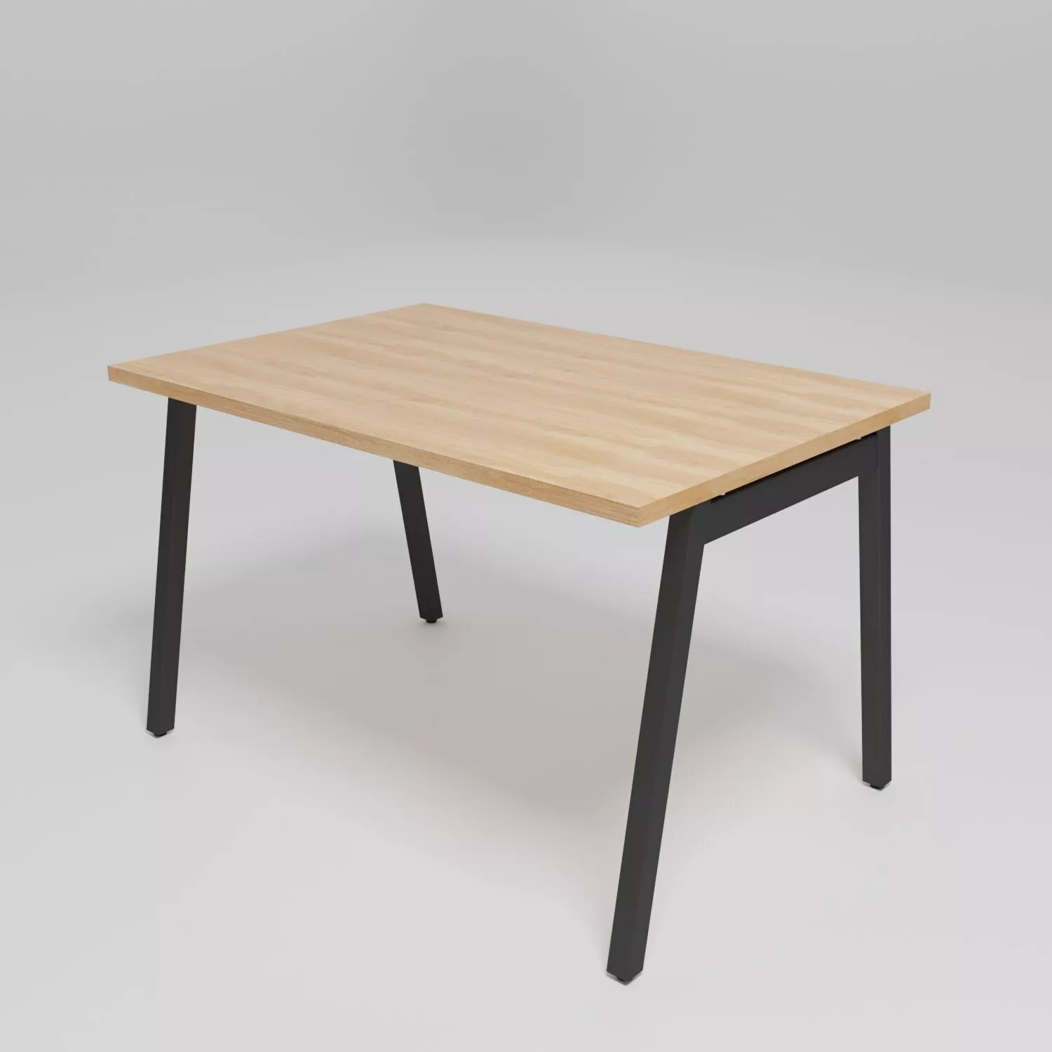 OGI M - Rectangular melamine-faced chipboard workstation desk - Free 3D model