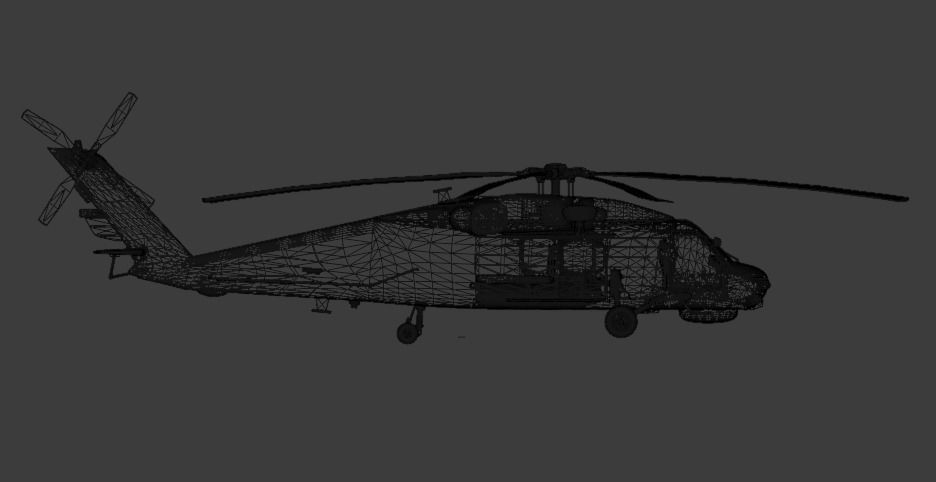 War Helicopter 3D model_4