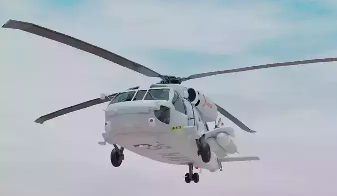 War Helicopter 3D model