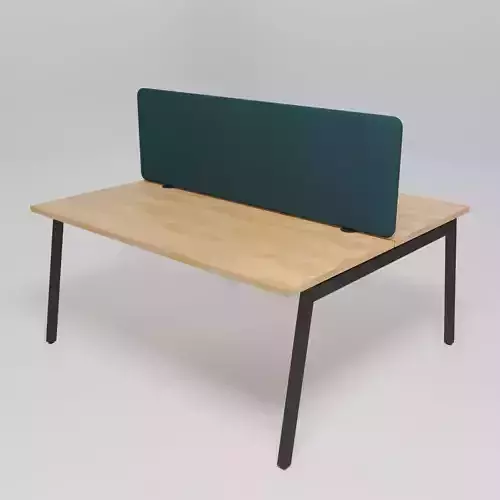 OGI M - Multiple office desk with sound absorbing screens -