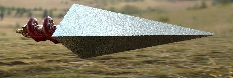 Kunai sword in sky Free low-poly 3D model_1