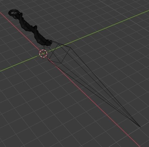 Kunai sword in sky Free low-poly 3D model_19