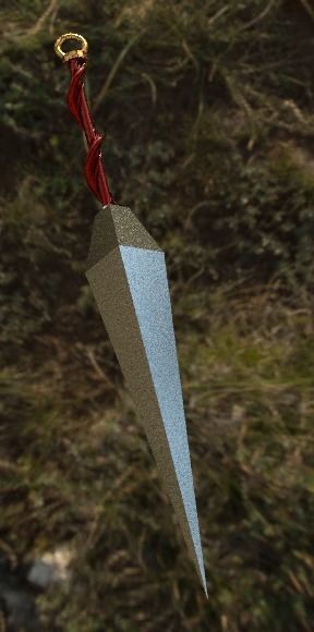 Kunai sword in sky Free low-poly 3D model_6