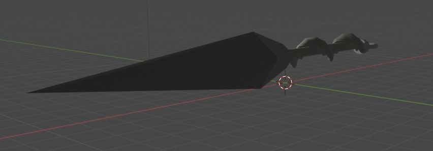 Kunai sword in sky Free low-poly 3D model_13