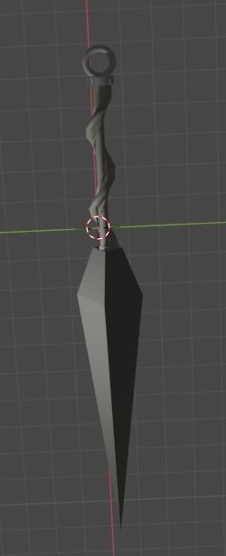 Kunai sword in sky Free low-poly 3D model_16