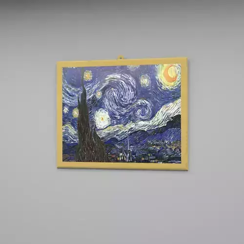 The starry night painting