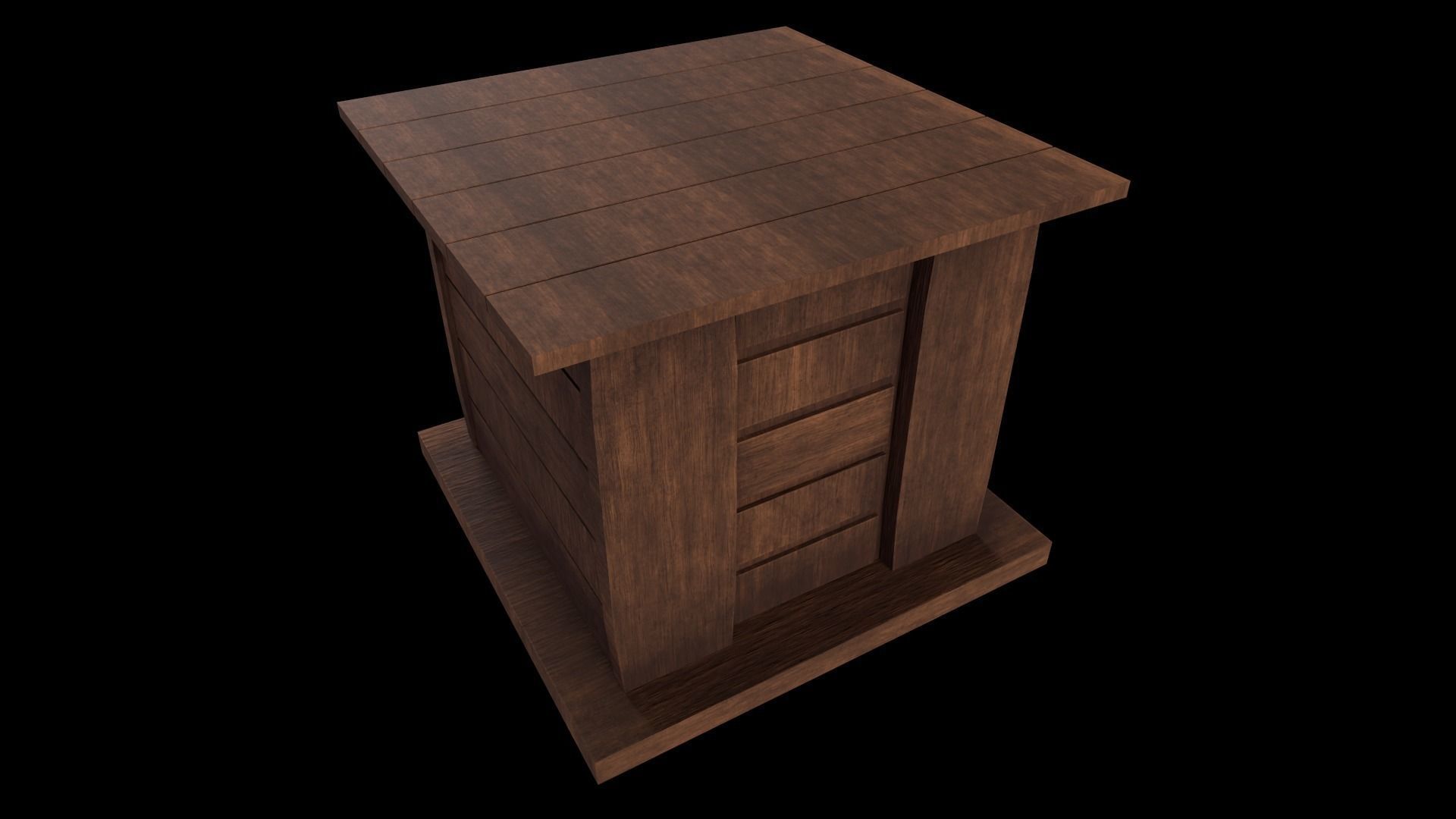 Cabinet - Game Ready - Low-Poly PBR 3D Model Low-poly 3D model_5