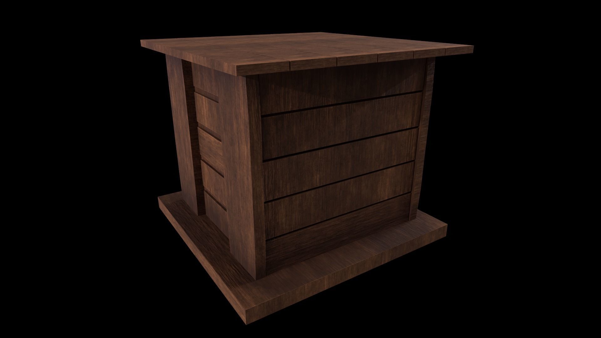 Cabinet - Game Ready - Low-Poly PBR 3D Model Low-poly 3D model_3