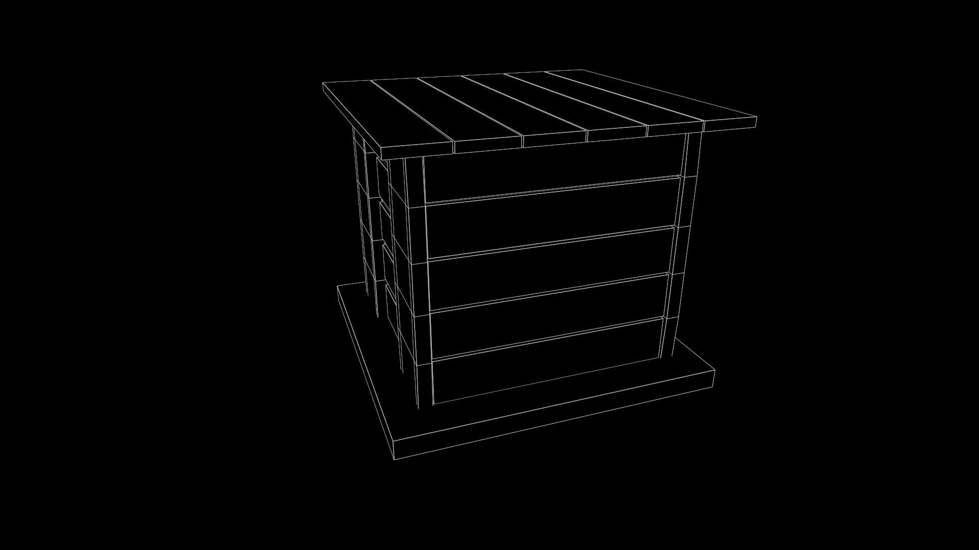 Cabinet - Game Ready - Low-Poly PBR 3D Model Low-poly 3D model_7
