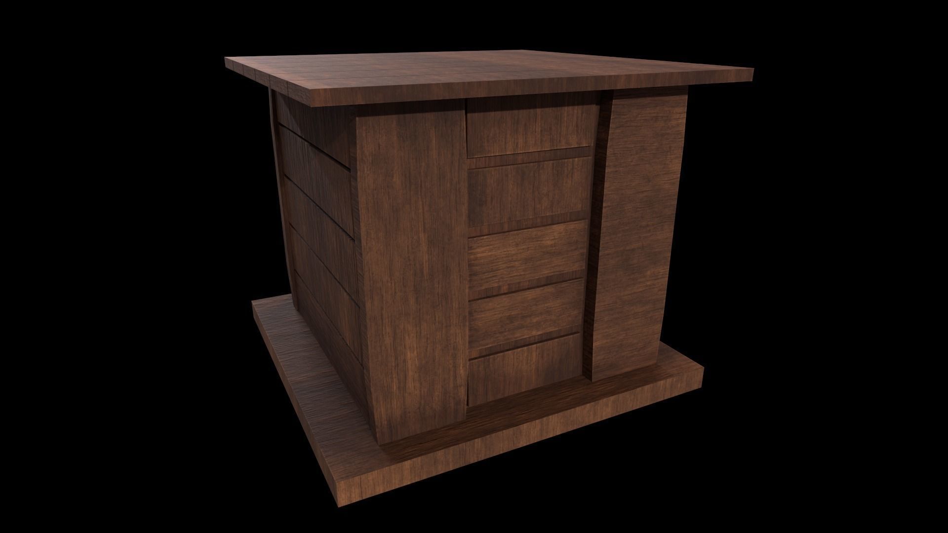 Cabinet - Game Ready - Low-Poly PBR 3D Model Low-poly 3D model_2