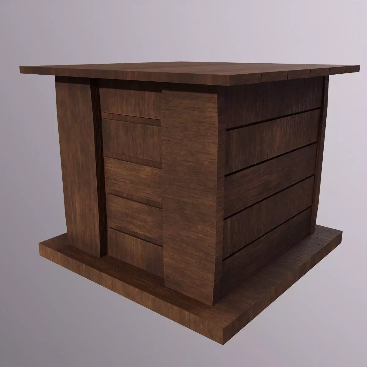 Cabinet - Game Ready - Low-Poly PBR 3D Model Low-poly 3D model_0