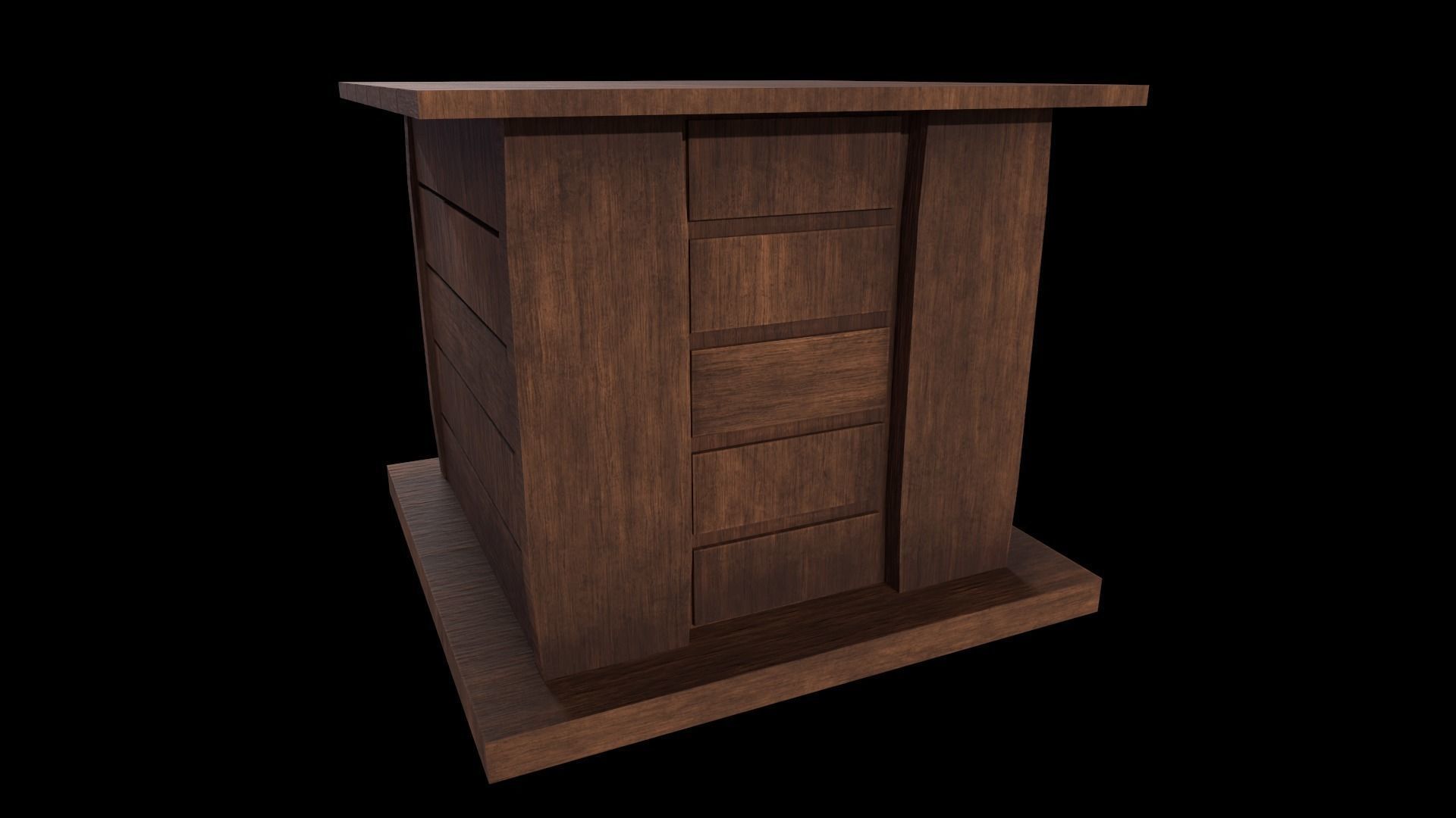 Cabinet - Game Ready - Low-Poly PBR 3D Model Low-poly 3D model_4
