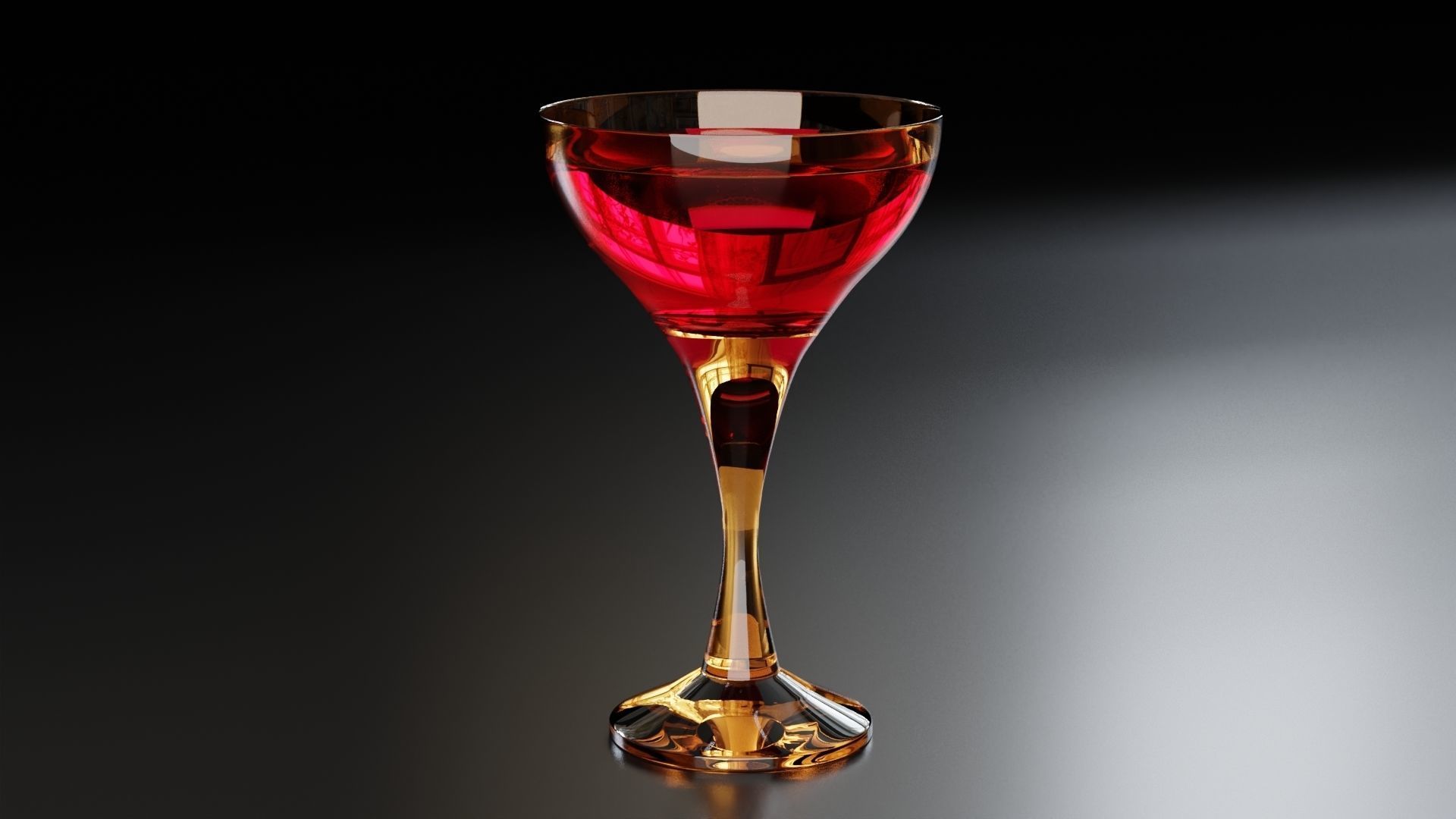 Champagne glass 6 3D model_8