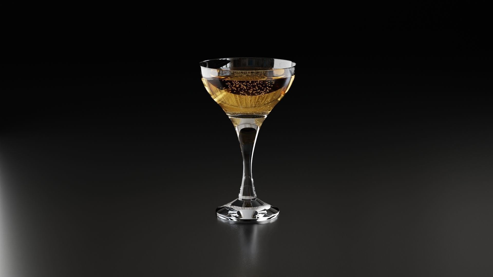 Champagne glass 6 3D model_5