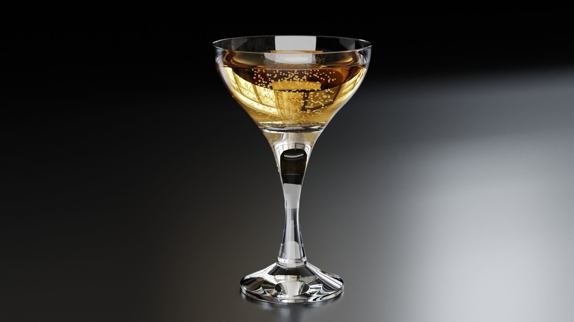 Champagne glass 6 3D model_6
