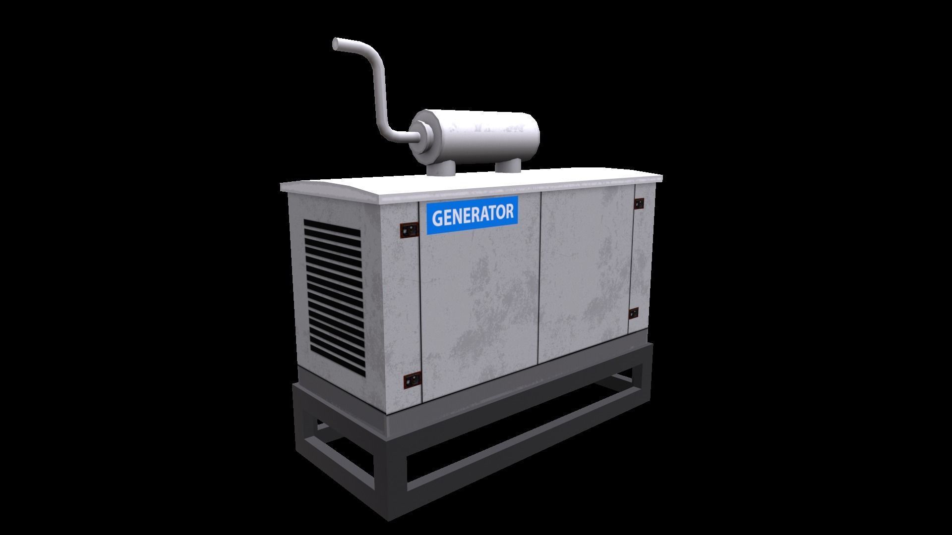 Generator Low-poly 3D model_7