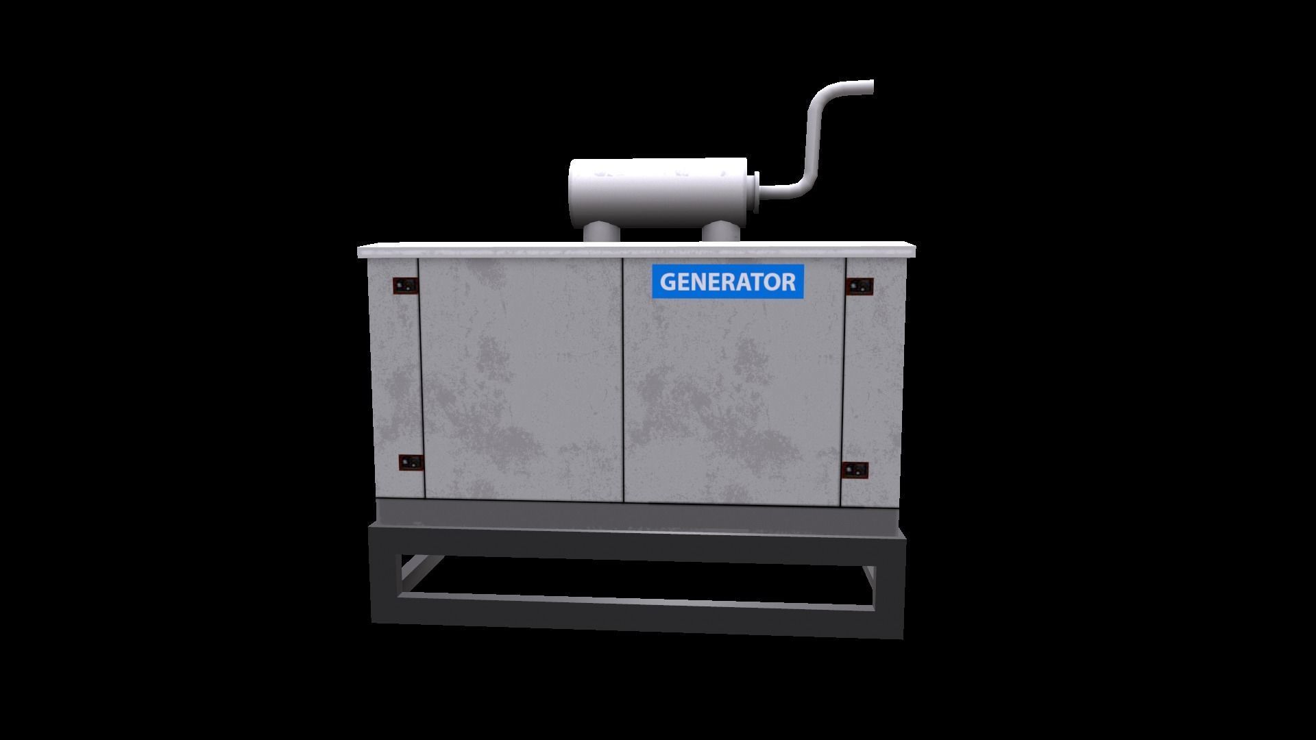 Generator Low-poly 3D model_5