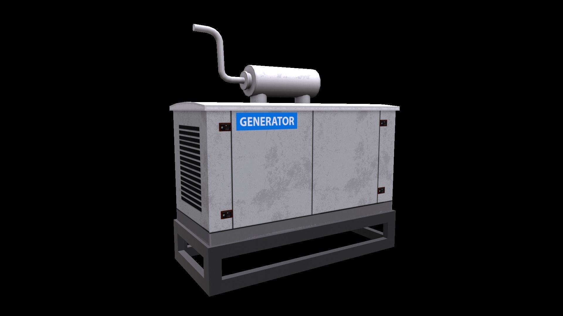 Generator Low-poly 3D model_2